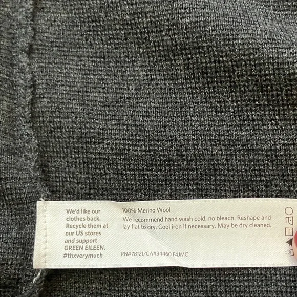 Stunning Eileen Fisher Wool Knit Sweater/Jacket - Picture 8 of 12